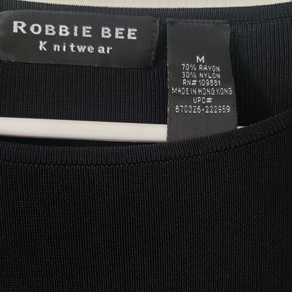 Robbie Bee black CHEETAH top sequined MEDIUM NICE! - Picture 5 of 6